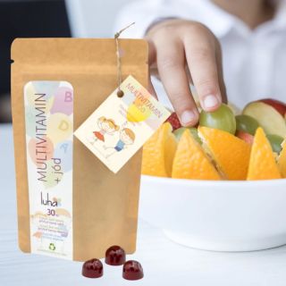 Nové zdravé bonbonky! Multivitamin s jódem od Luhy 🌿 ✔️ 13 důležitých vitamínů ✔️ Minerály, včetně jódu pro správný vývoj...